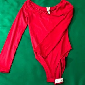 Red body suit By Scotty